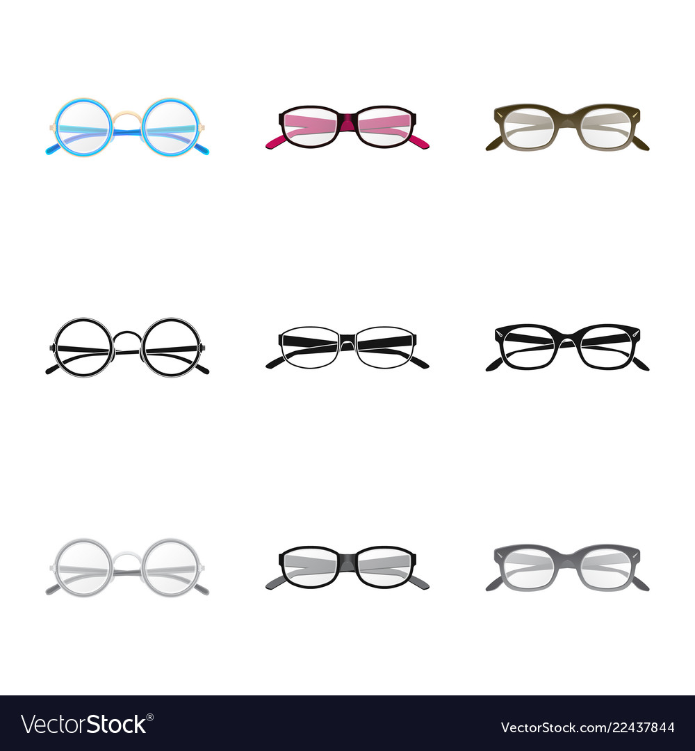 Isolated object of glasses and frame symbol