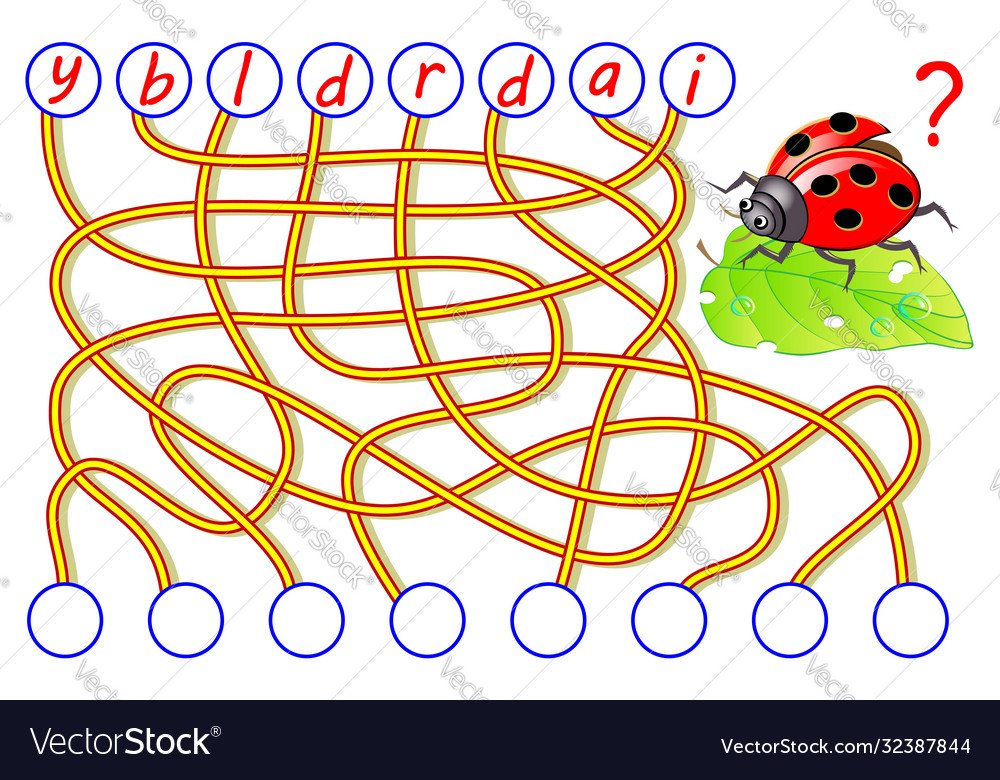 Letter Find Logic Game - English Learning