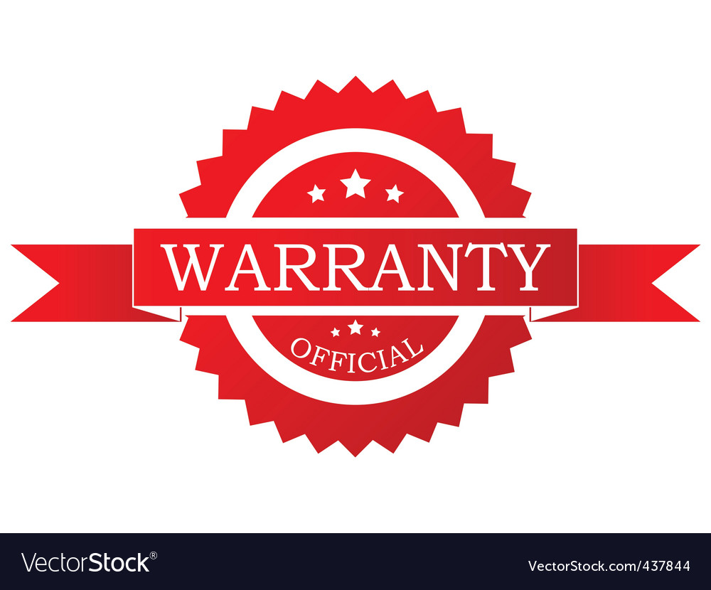 Red Warranty Label