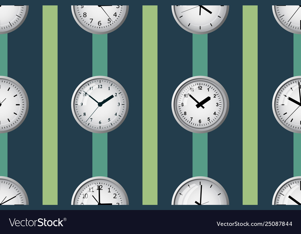 Seamless pattern composed images hours
