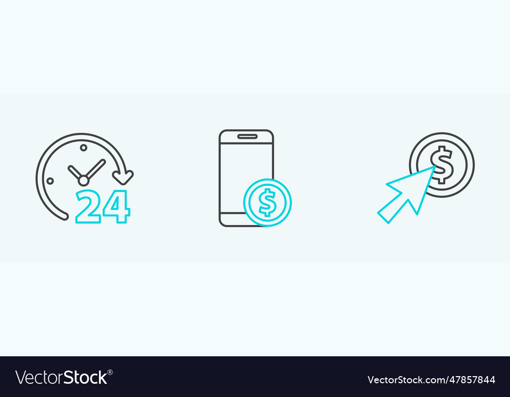 Set line cursor and coin clock 24 hours