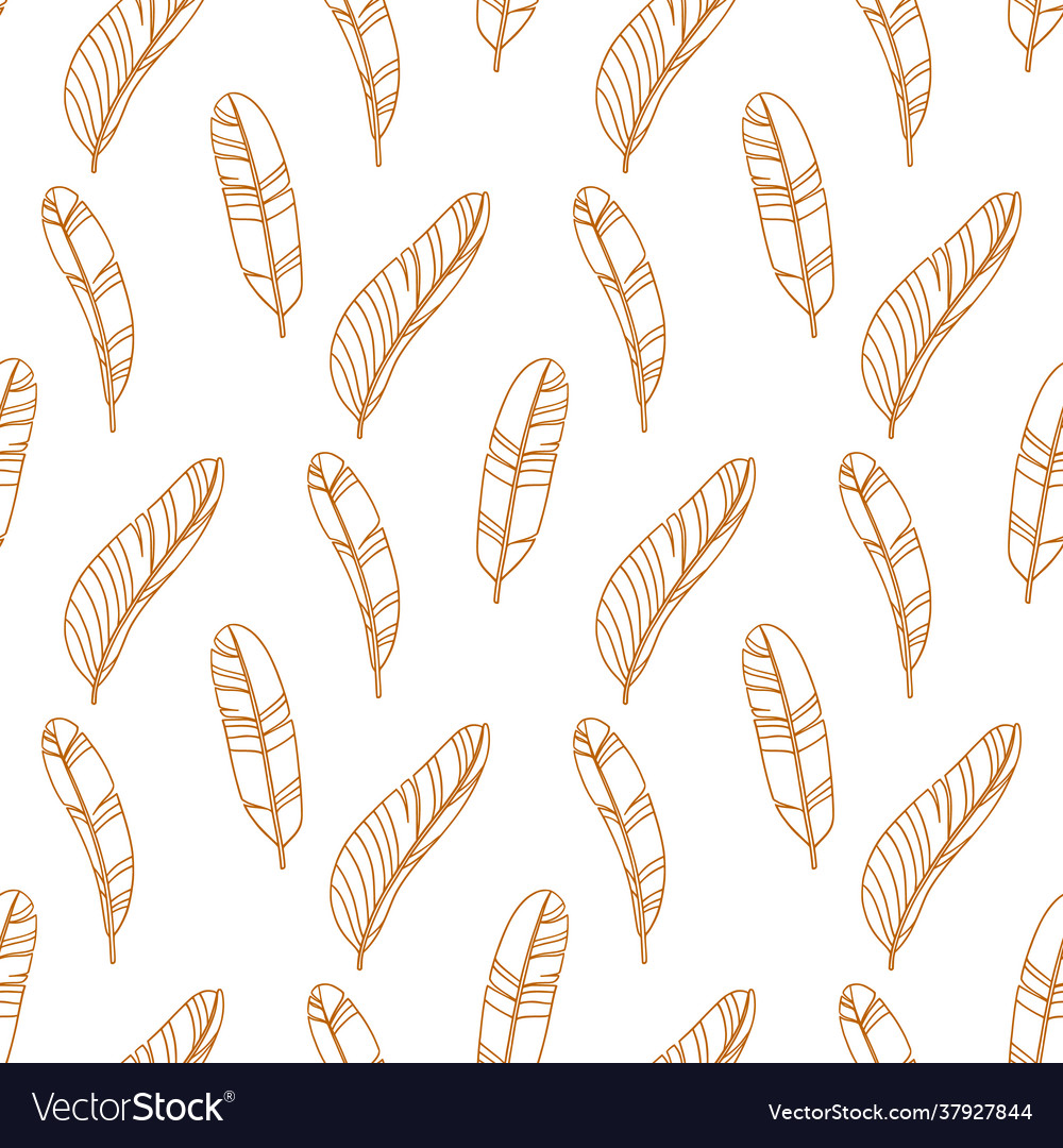 Tropical seamless pattern with palm leaves vector image Tropical seamless pattern with palm leaves