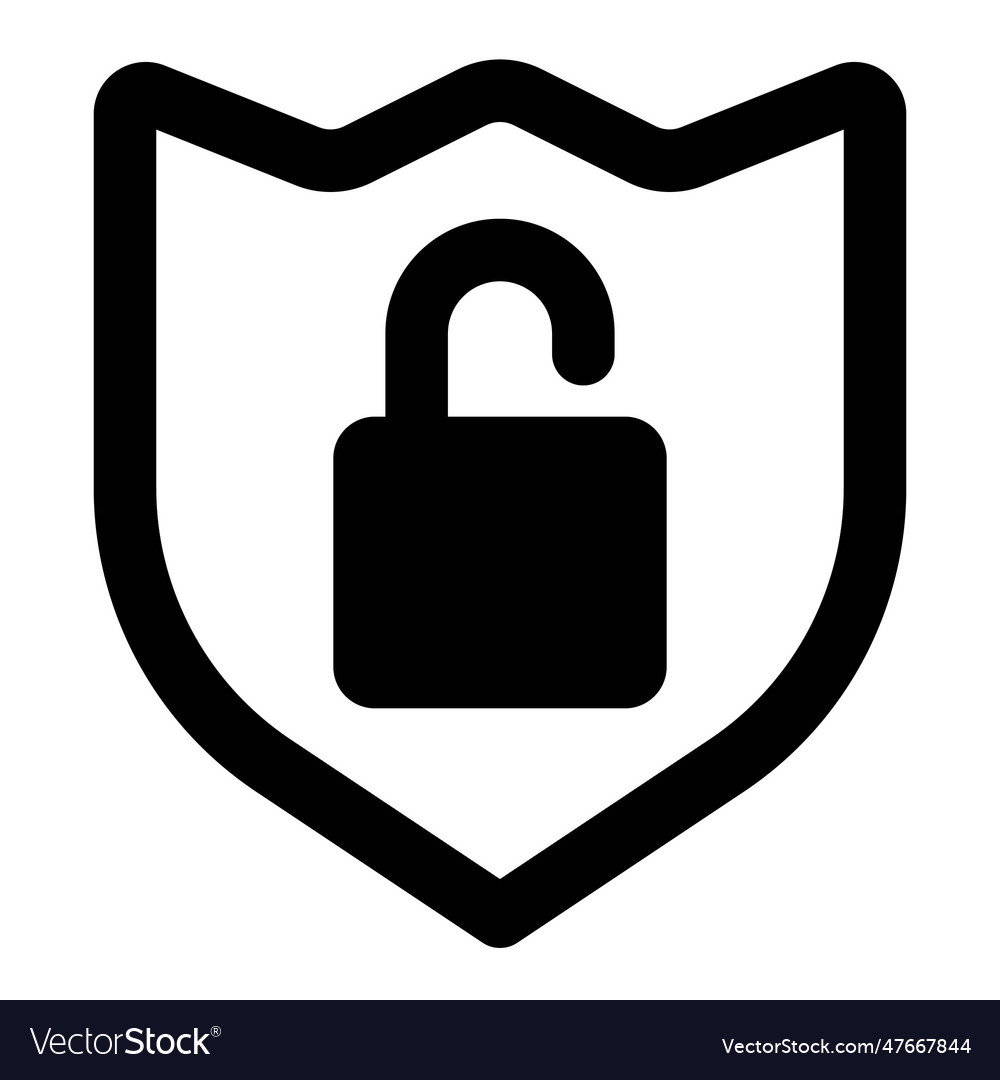 Unlocked shield indication of system hacking