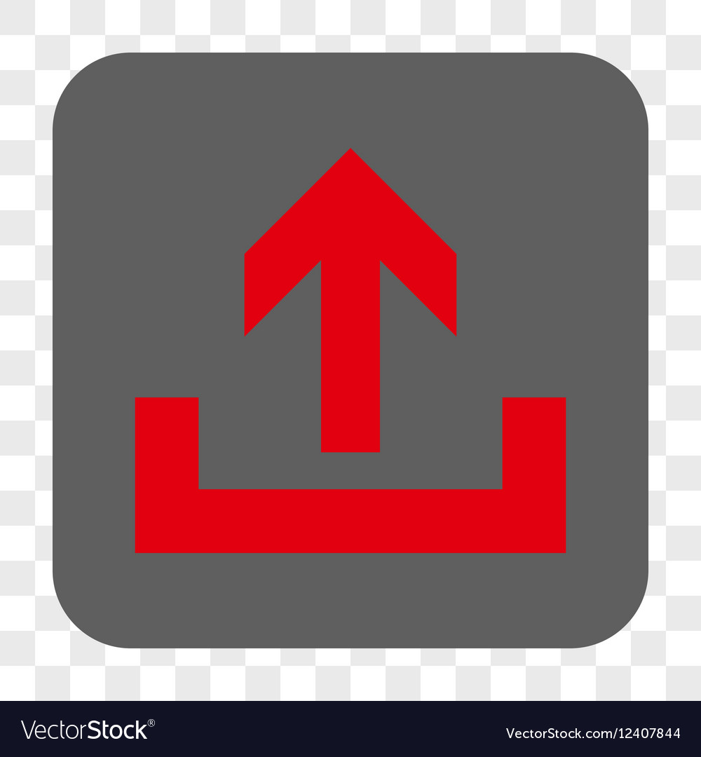 Upload rounded square button