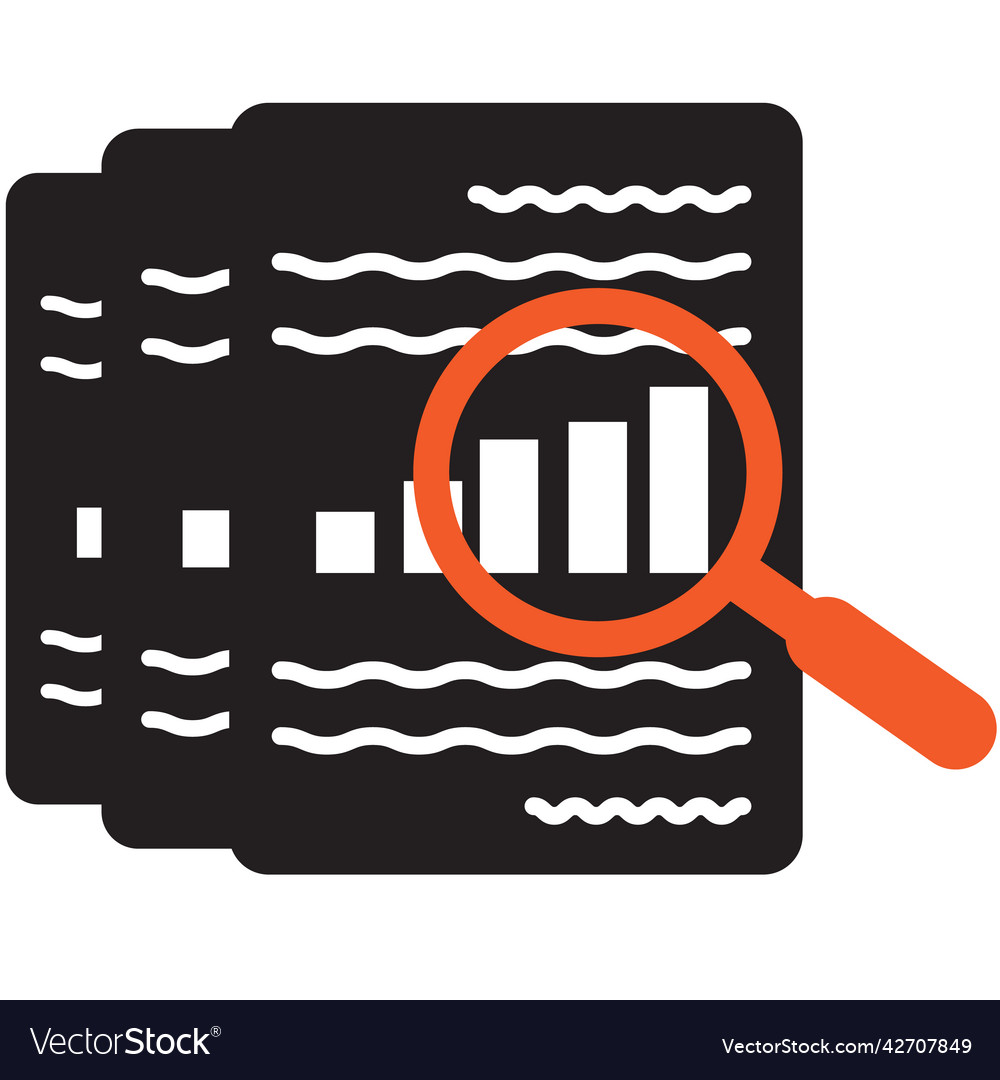 Audit document icon on white background result