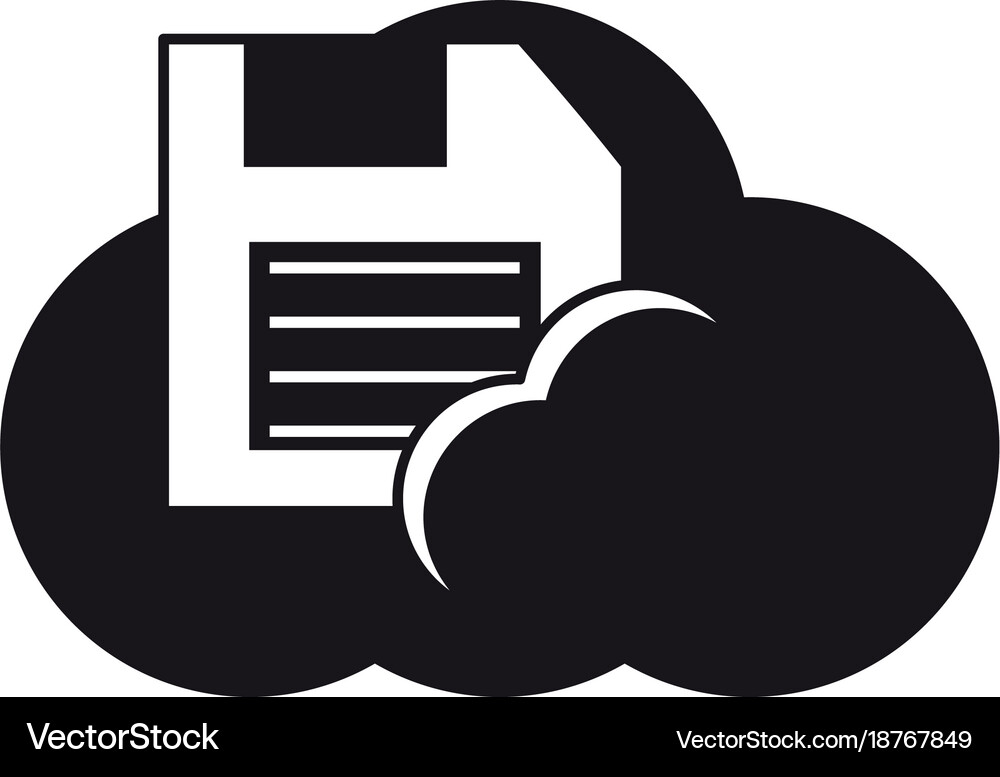 Cloud storage design concept Royalty Free Vector Image