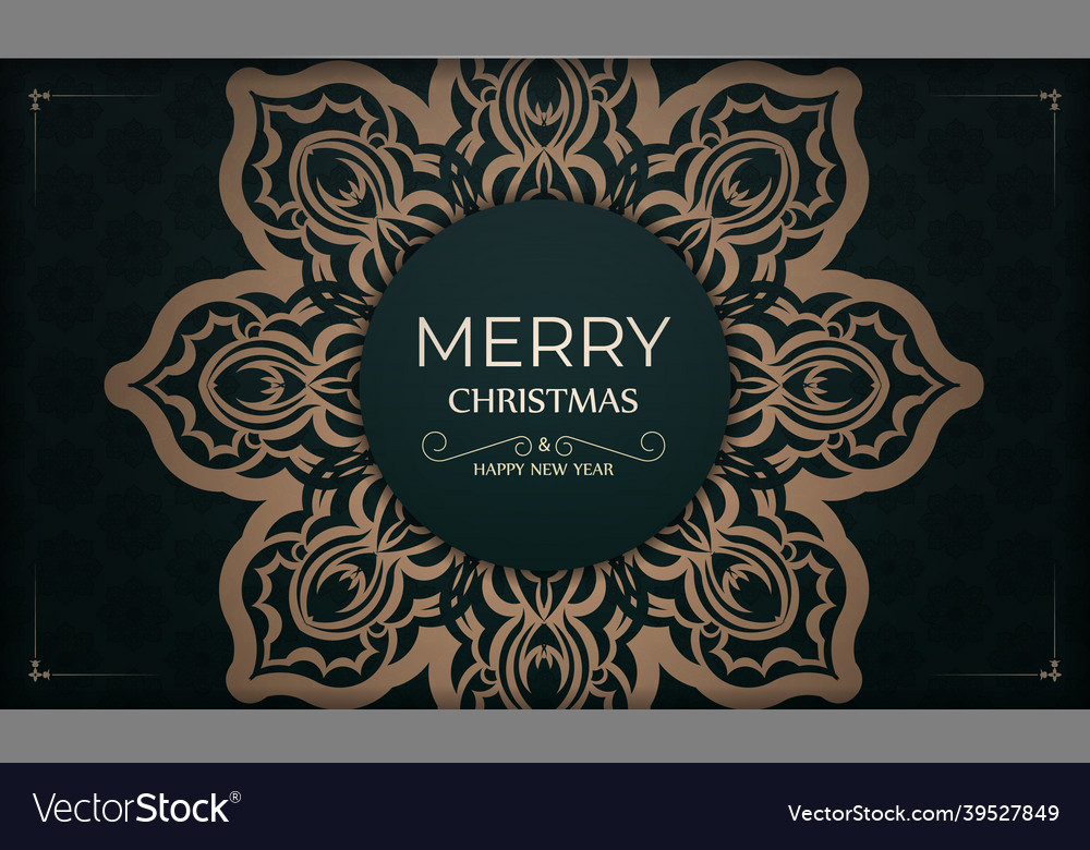 Festive brochure merry christmas and happy new