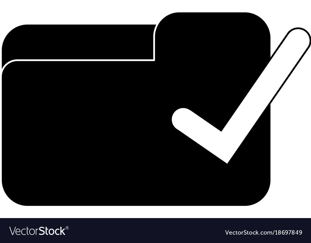 File and check mark design