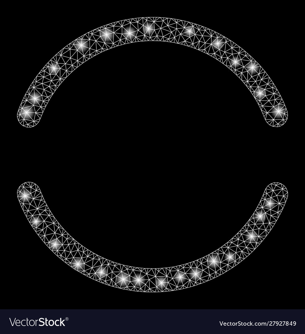 Glossy mesh network empty with flash spots Vector Image Glossy mesh network empty with flash spots