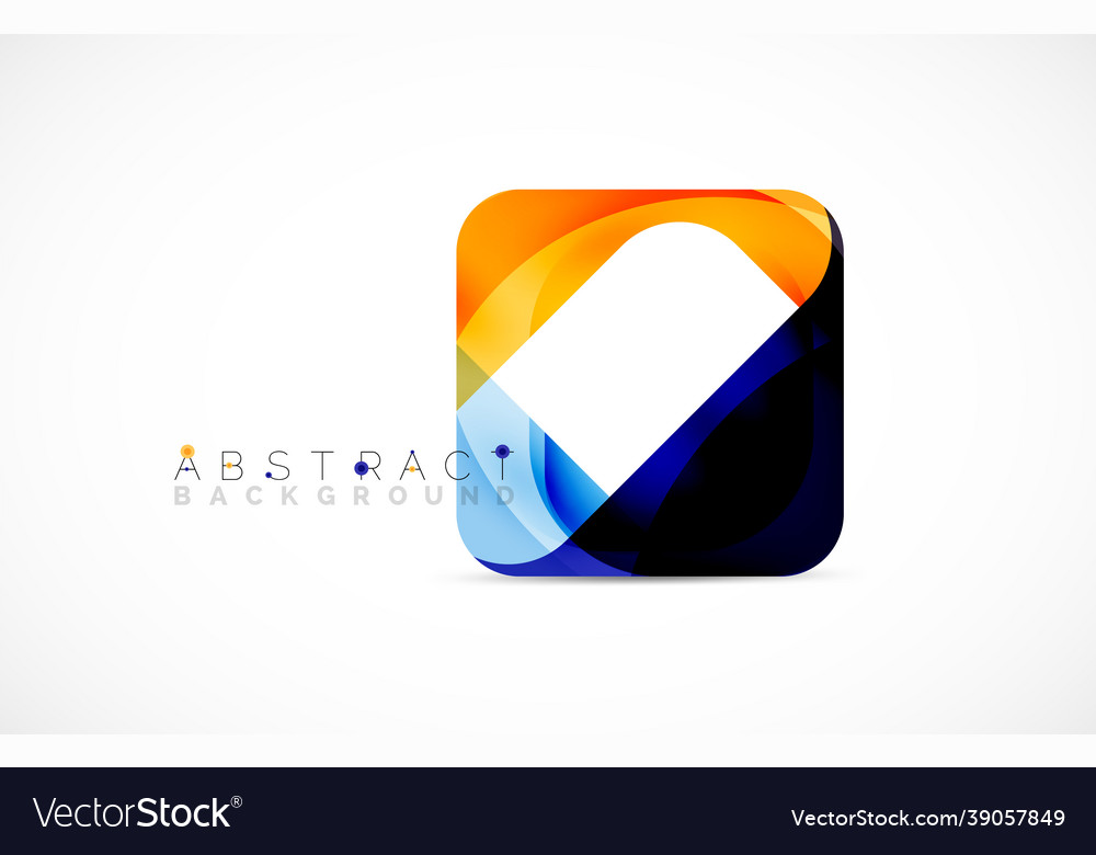 Minimal background abstract square shape vector image Minimal background abstract square shape