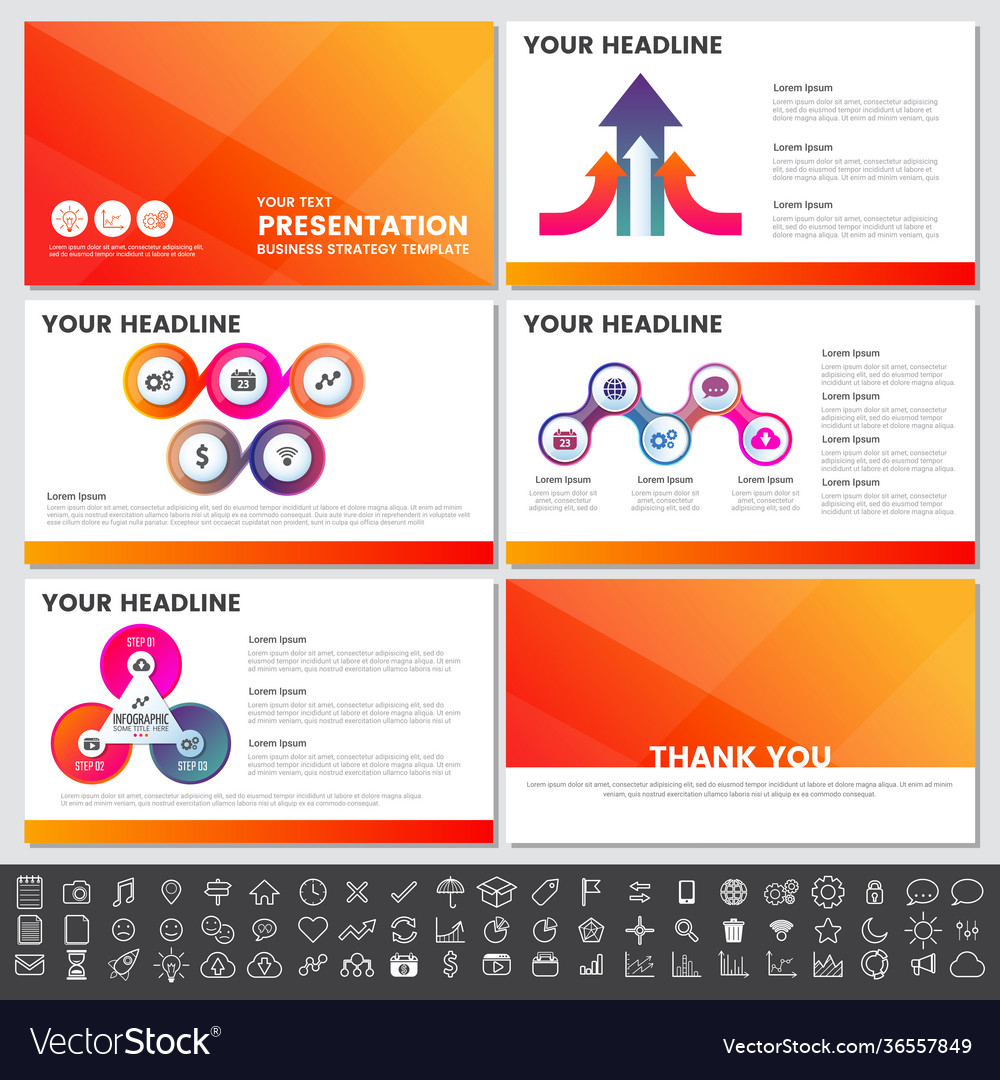 Modern Elements Infographics For Presentations Vector Image modern-elements-infographics-for-presentations-vector-image