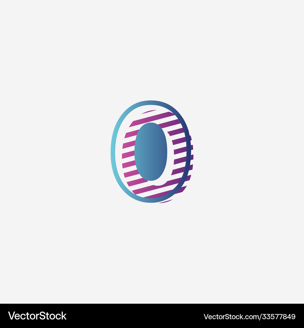 Number 0 template design Royalty Free Vector Image