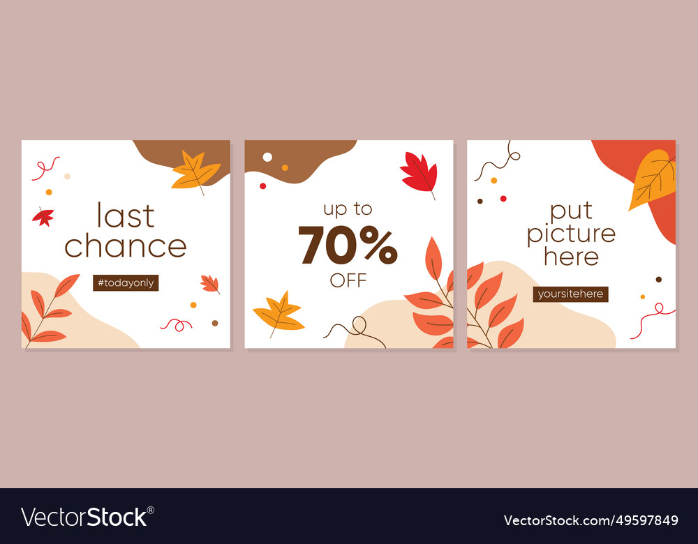 Sale square banner template for social media