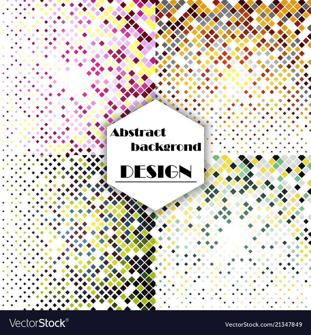 Set of abstract triangle pattern background