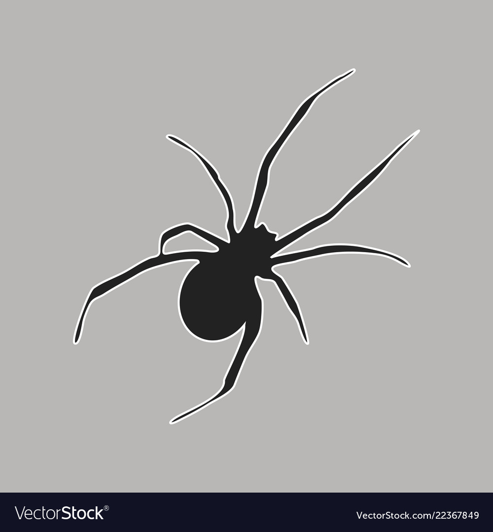 Spider Symbol Design von schwarz