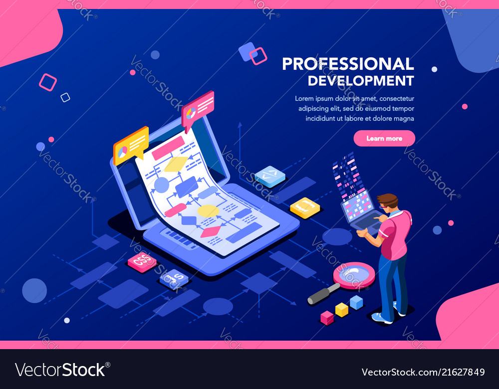 Technical Banner For Website Royalty Free Vector Image