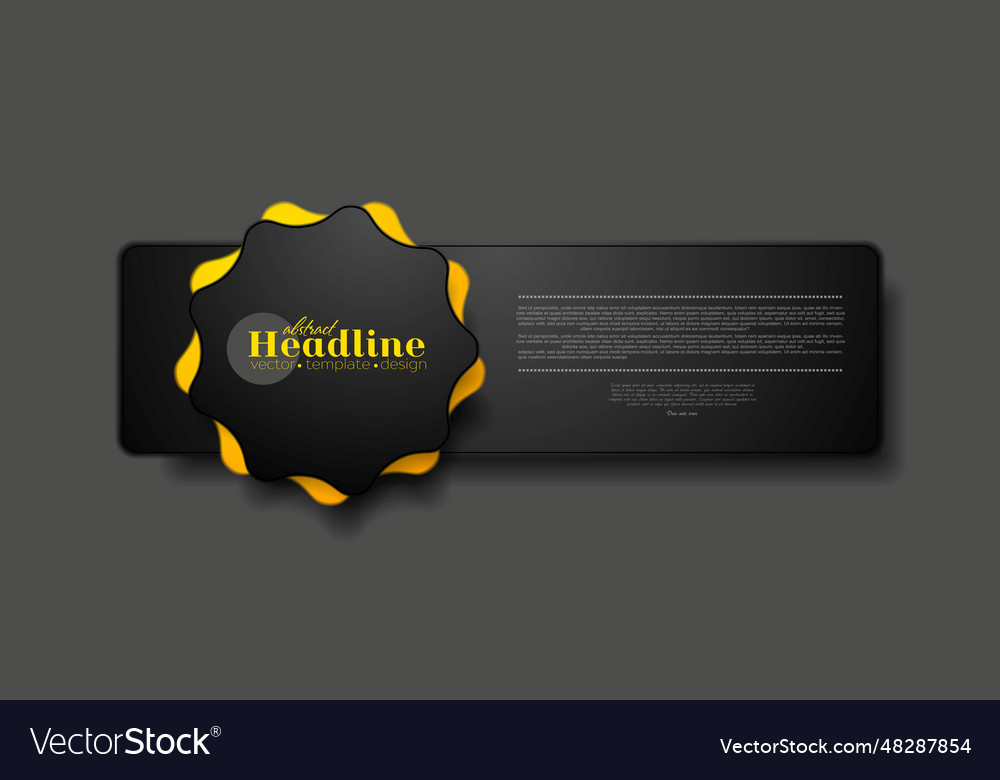 Abstract tech concept web sticker label design vector image Abstract tech concept web sticker label design