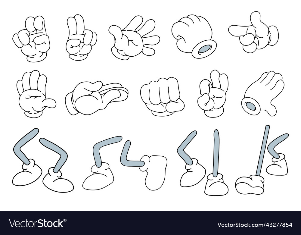 Body Parts Cartoon Royalty Free Vector Image - Vectorstock