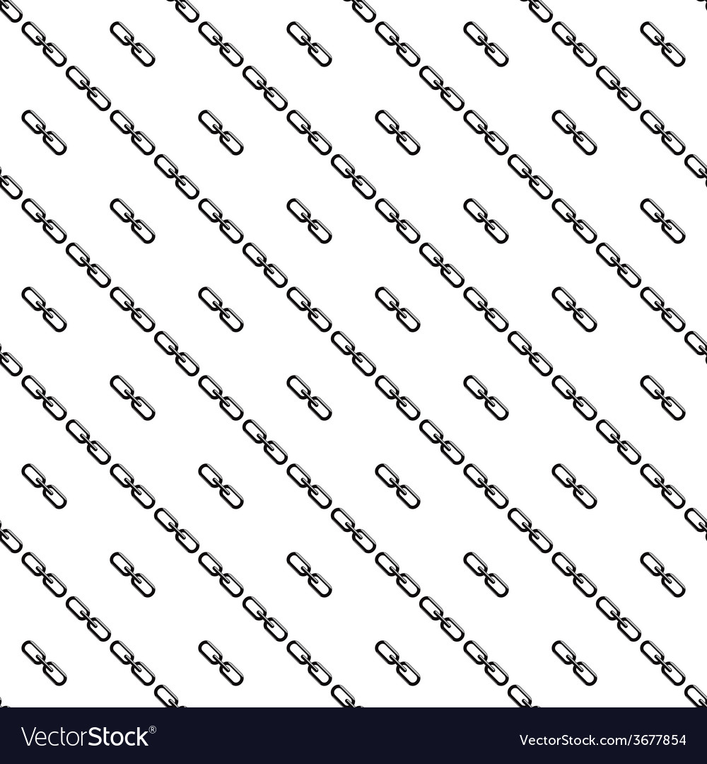 Chain link icon flat design style seamless pattern