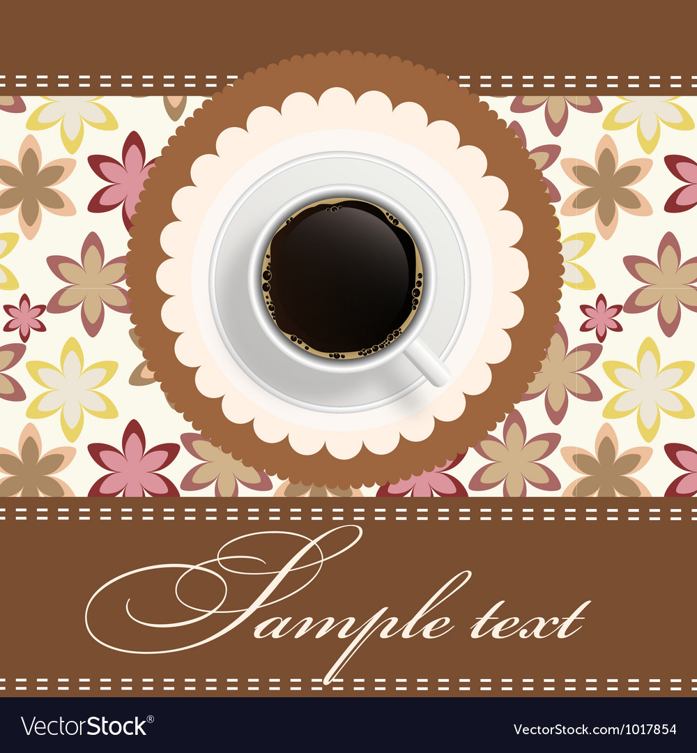 Coffee invitation background