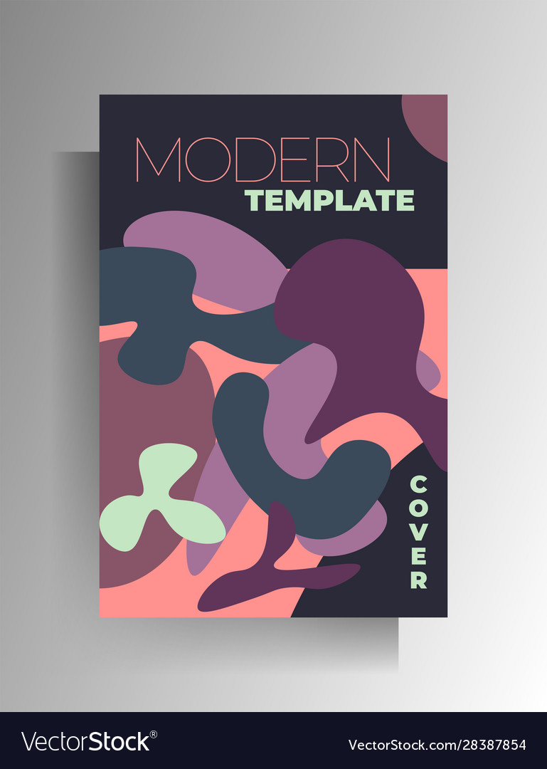 Design template cover poster multicolored