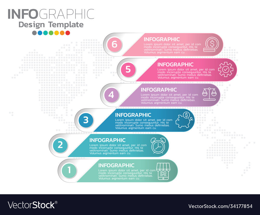 Infographics for business concept with icons