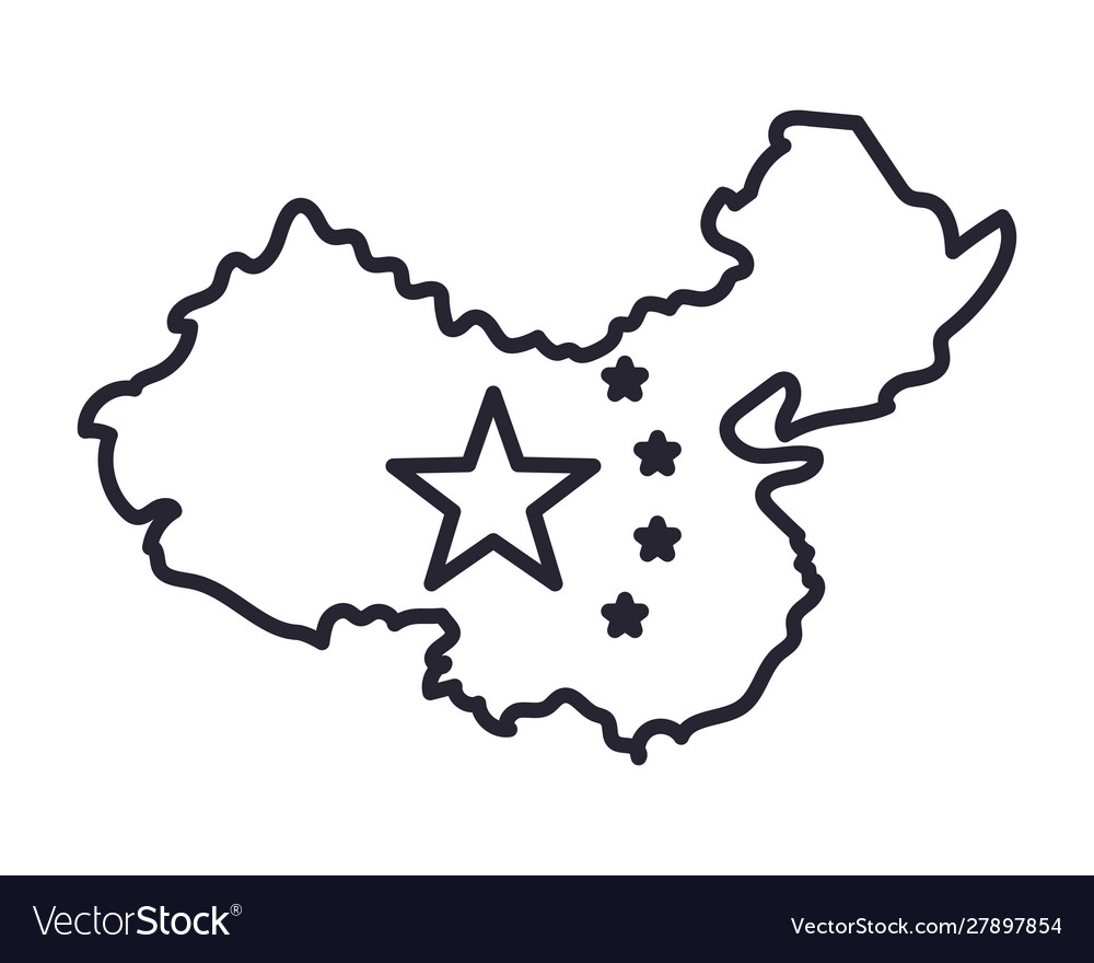 Isolated chinese map design