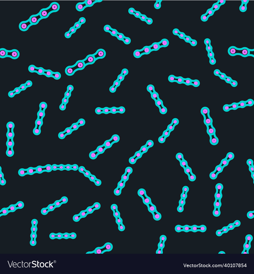 Line bicycle chain icon isolated seamless pattern Vector Image Line bicycle chain icon isolated seamless pattern