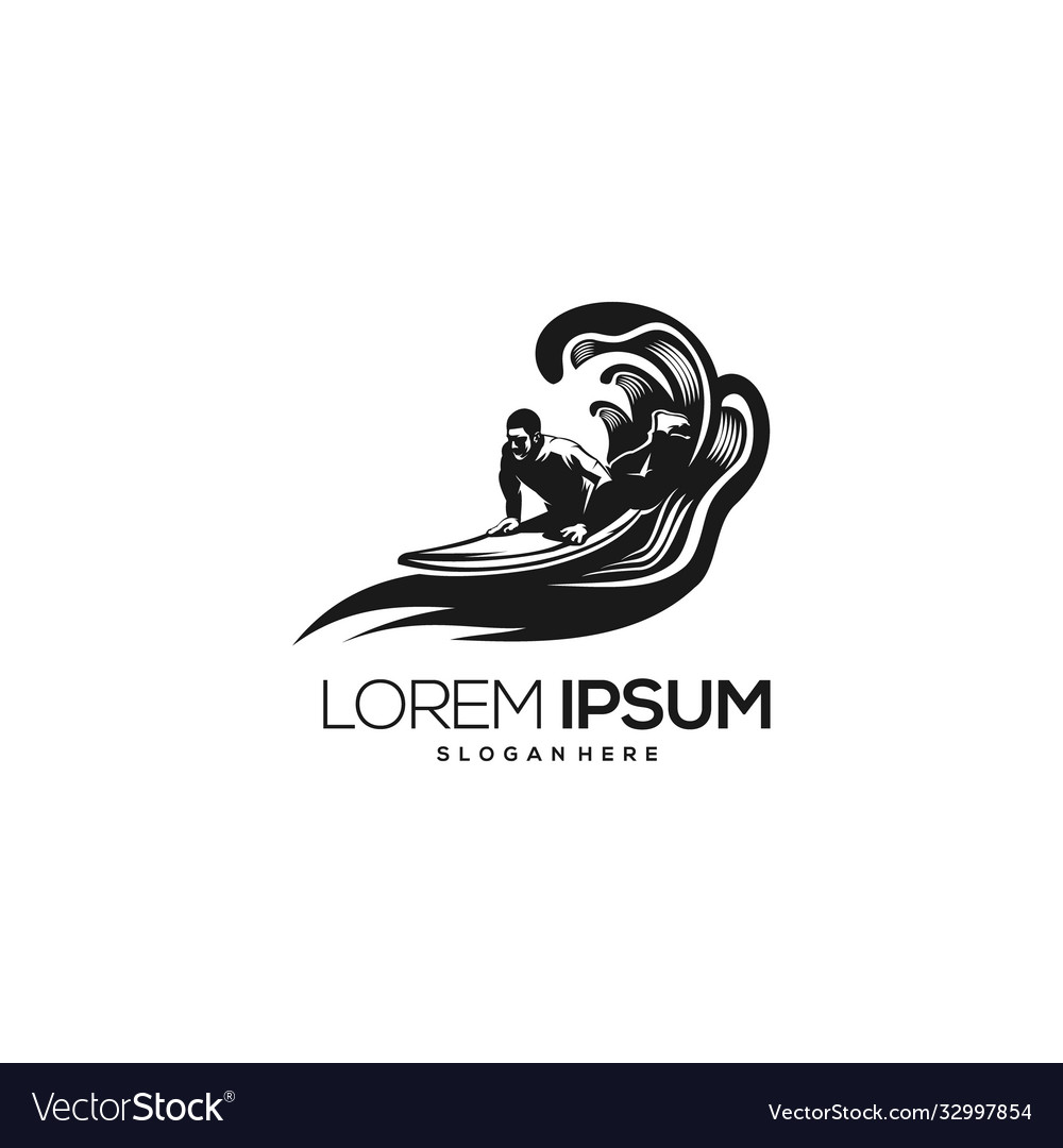 Surfing trainer vector image Surfing trainer
