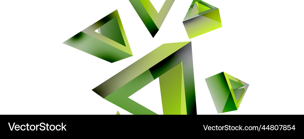 Triangle abstract background 3d basic Royalty Free Vector