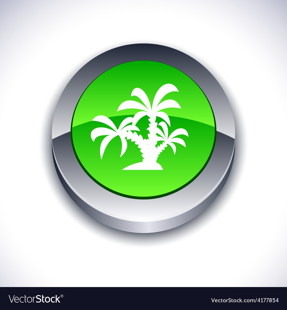 Tropical 3d button