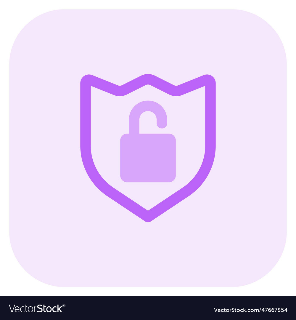 Unlocked shield indication of system hacking