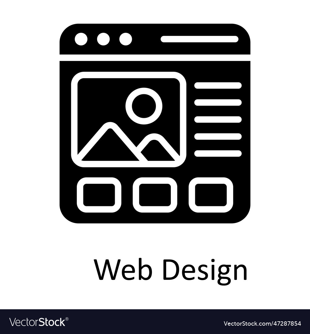 Web design solid icon