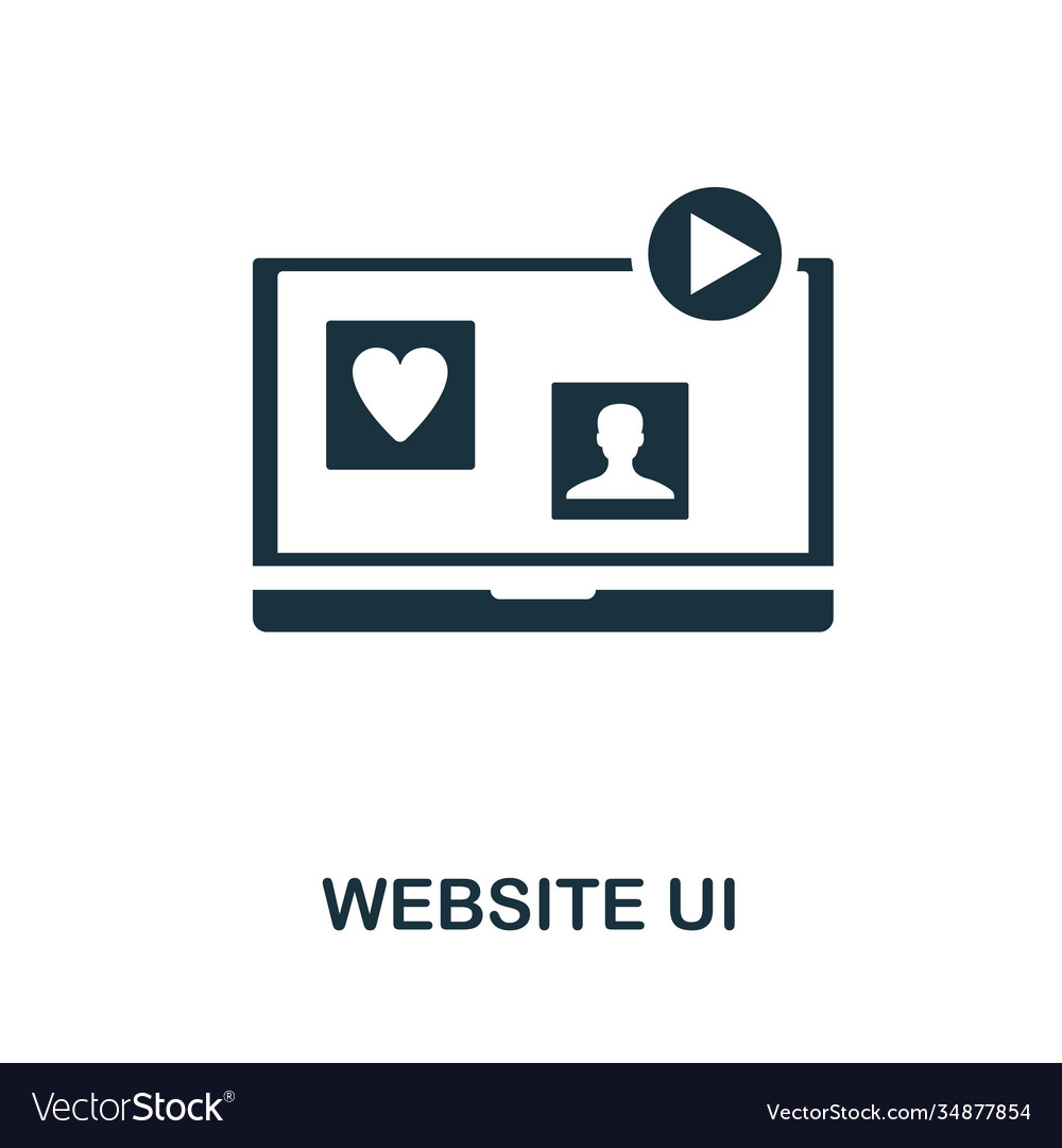 Website ui icon simple element from