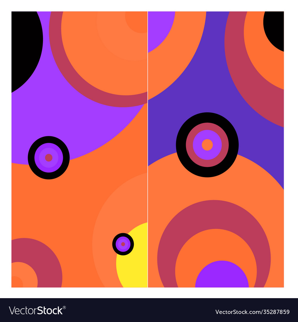 Colorful geometric and curve background pattern