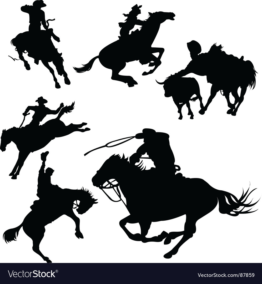 Cowboys Royalty Free Vector Image - VectorStock