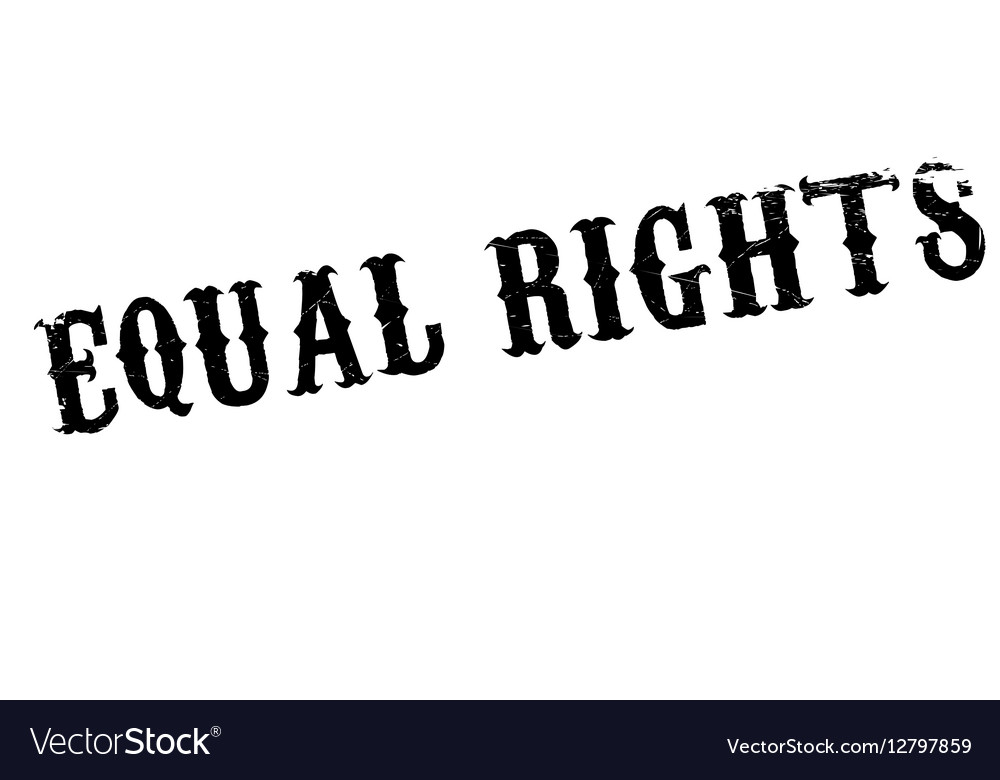 Equal rights rubber stamp Royalty Free Vector Image