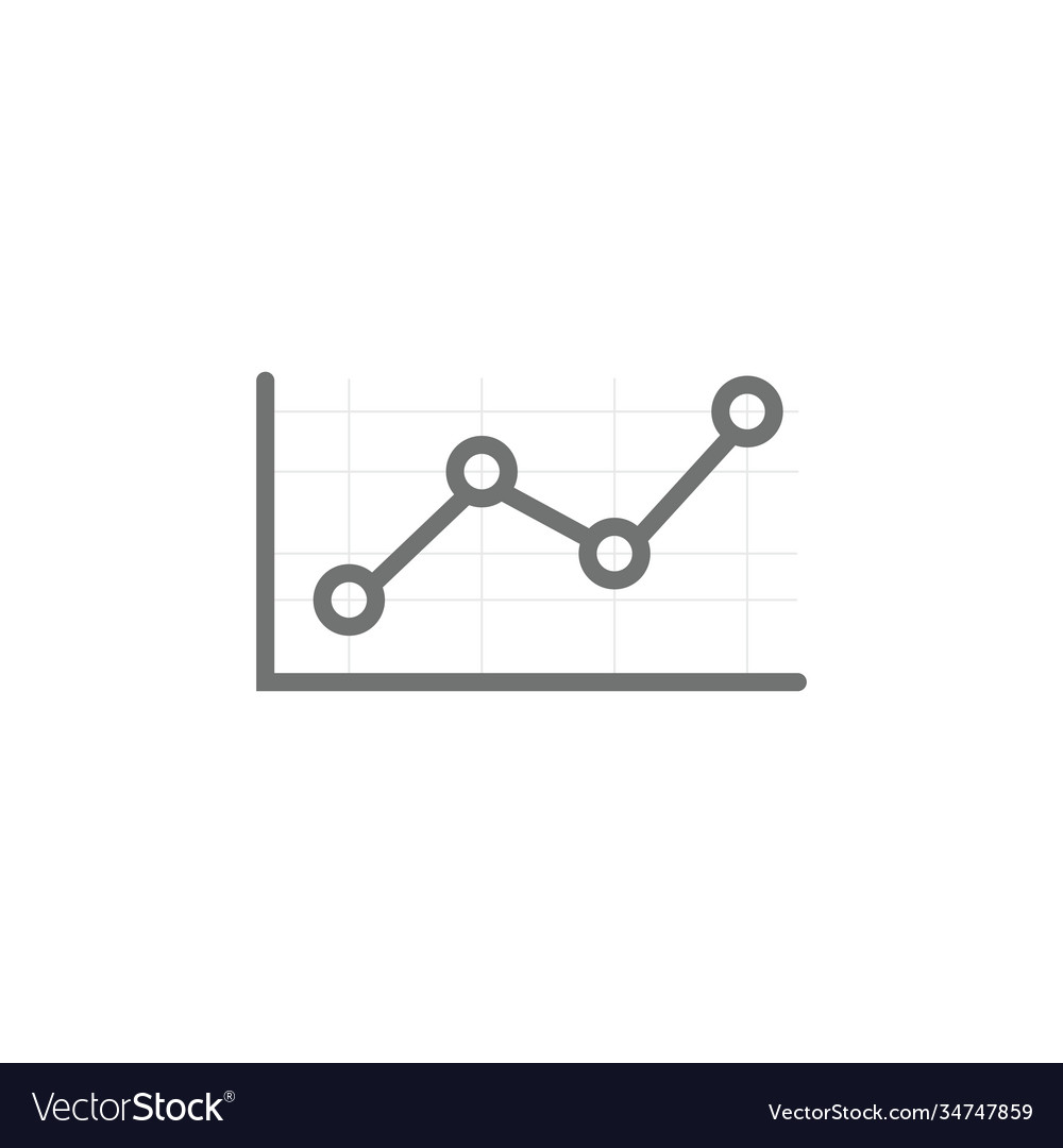 Increasing business graph and chart growth linear