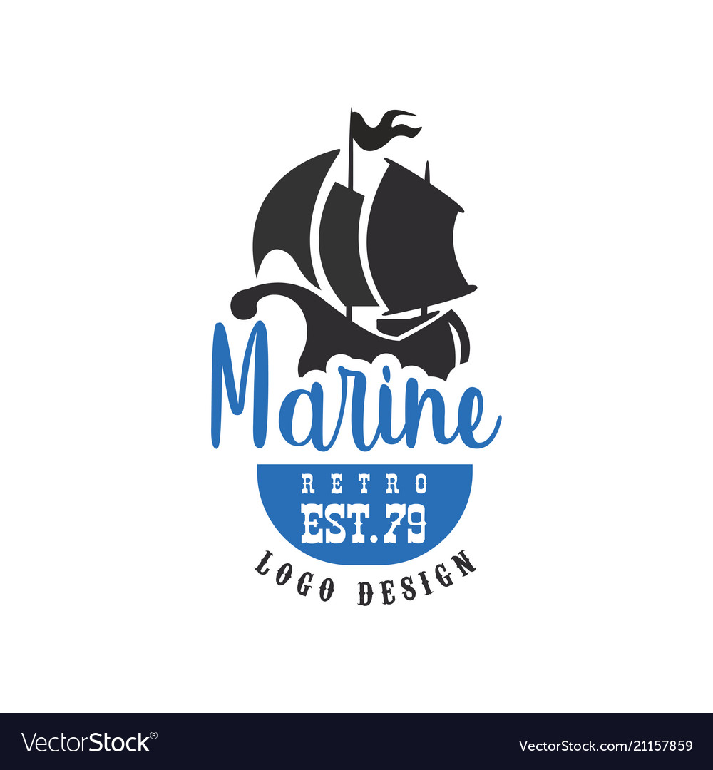 Marine Retro Logo Design est79 Vintage Badge