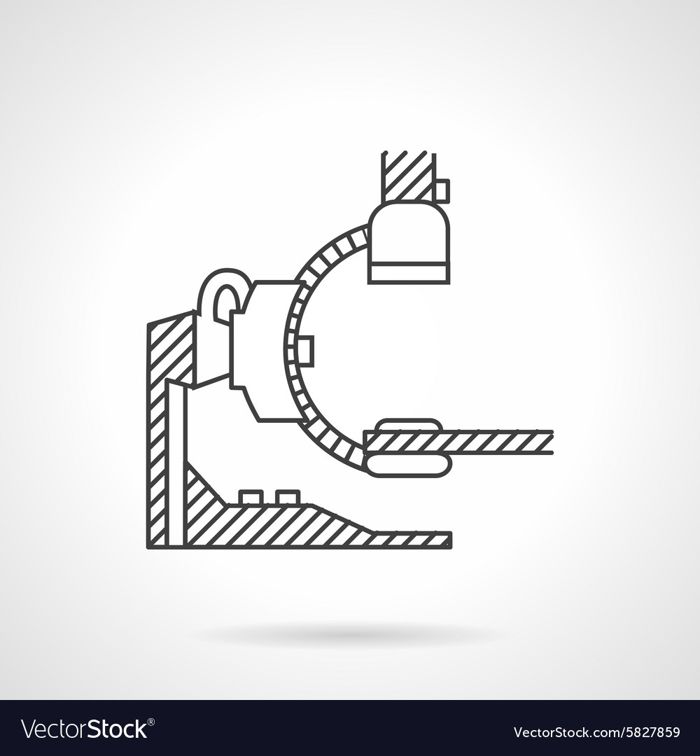 Mri machine line icon