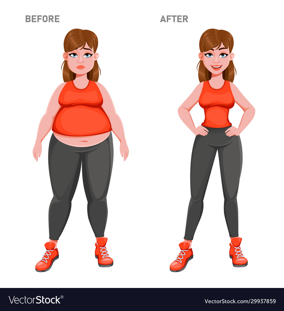 Nice girl before and after weight loss