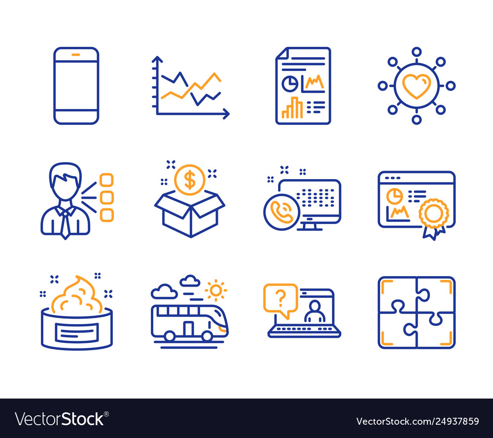Post package diagram chart and report document vector image Post package diagram chart and report document