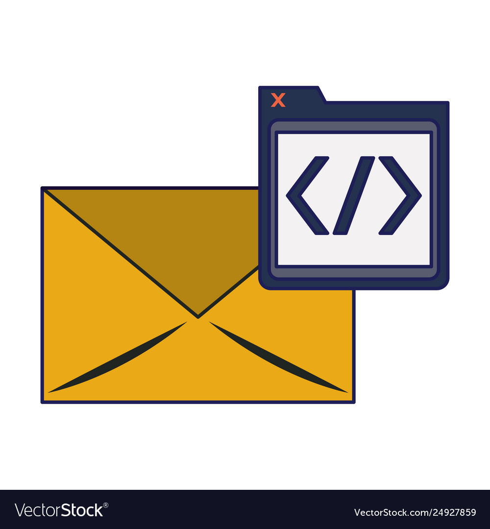 Programming codes technology blue lines vector image Programming codes technology blue lines