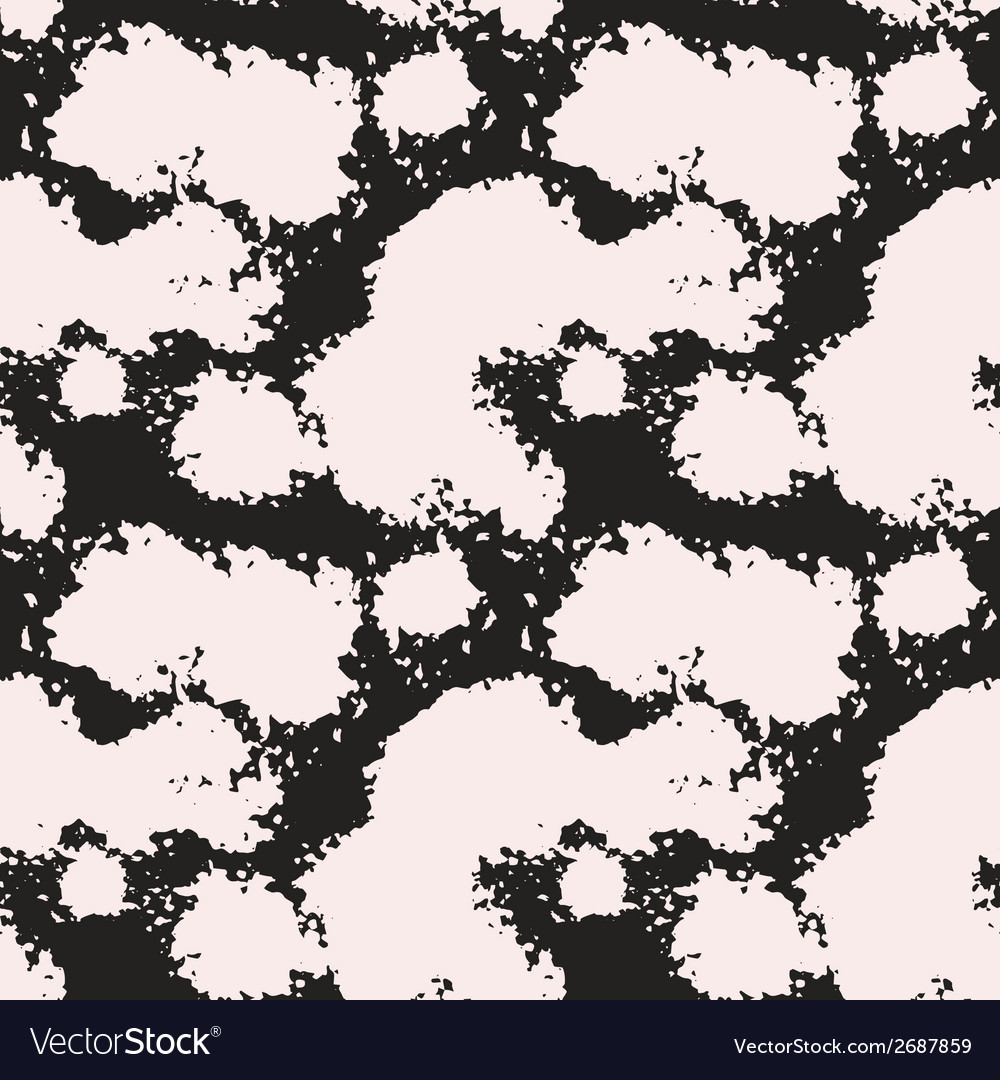 Seamless pattern with abstract painted sponge