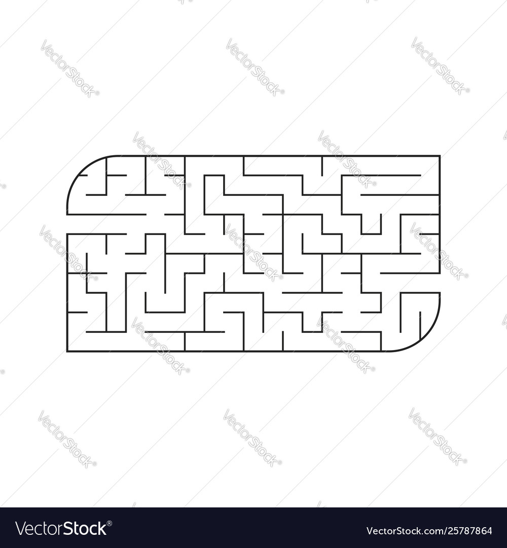 Abstract labyrinth game for kids puzzle Royalty Free Vector