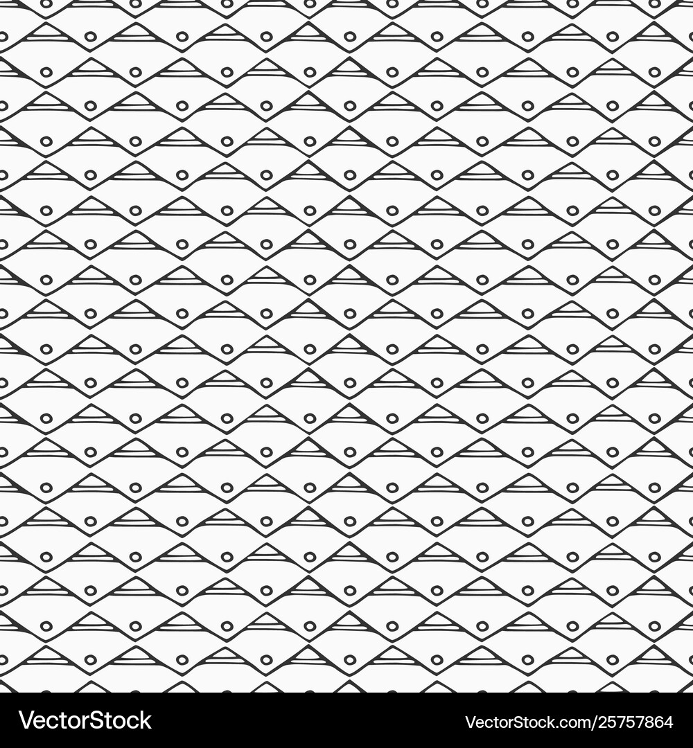 Abstract seamless hand drawn ethnic pattern Vector Image