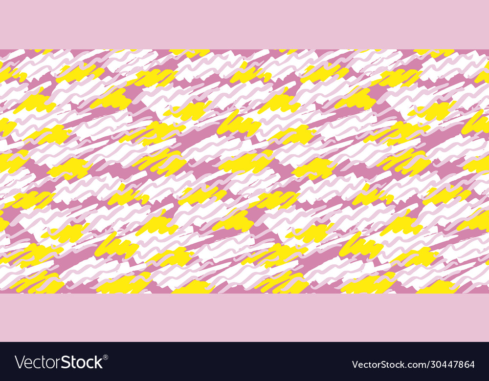 Abstract yellow and pale pink shabby brushstrokes