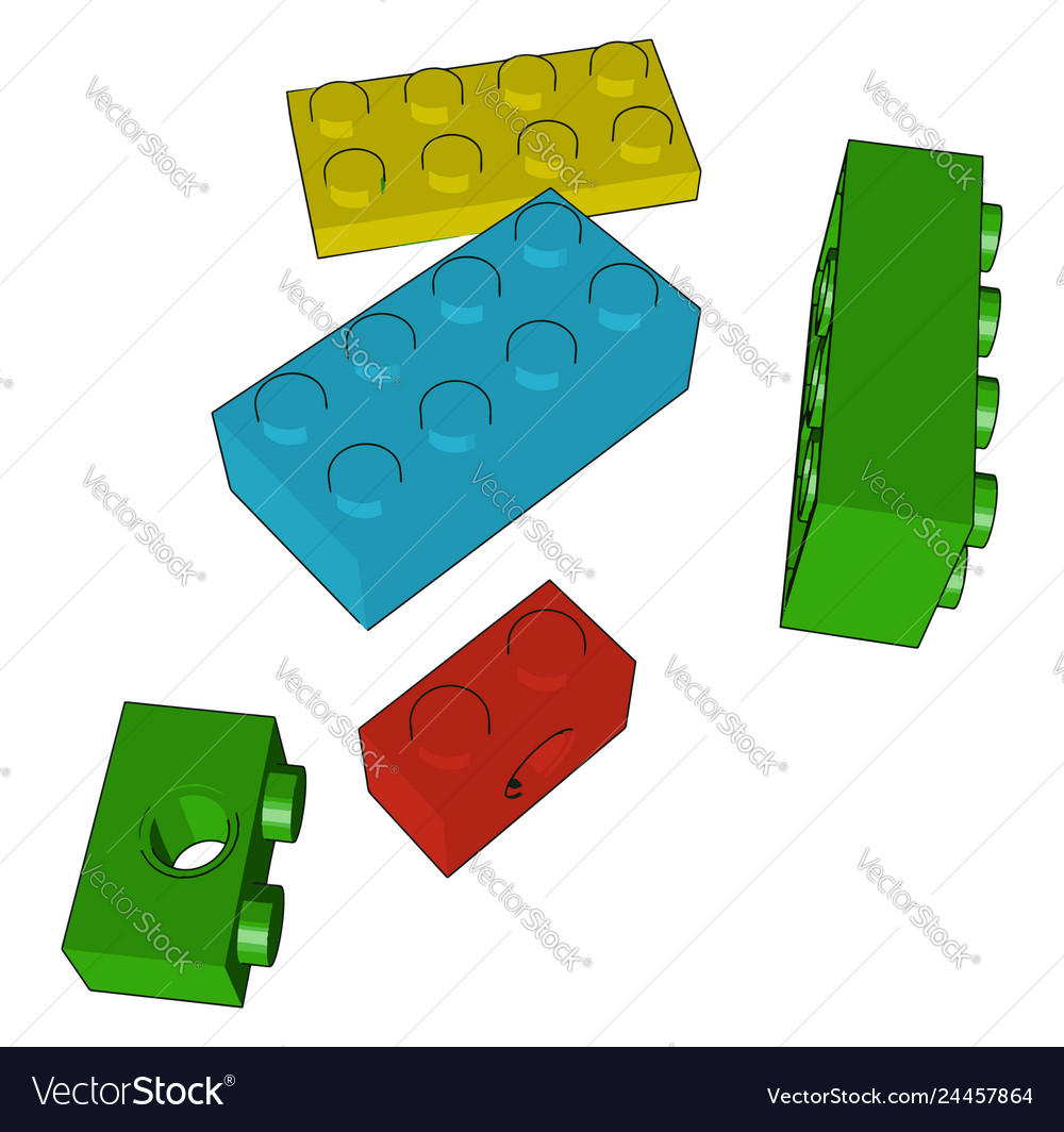 Colored blocks toy or color