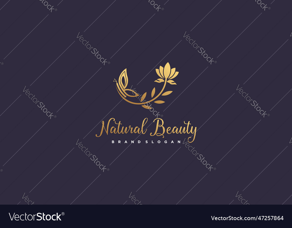 Elegant Butterfly Beauty Logo
