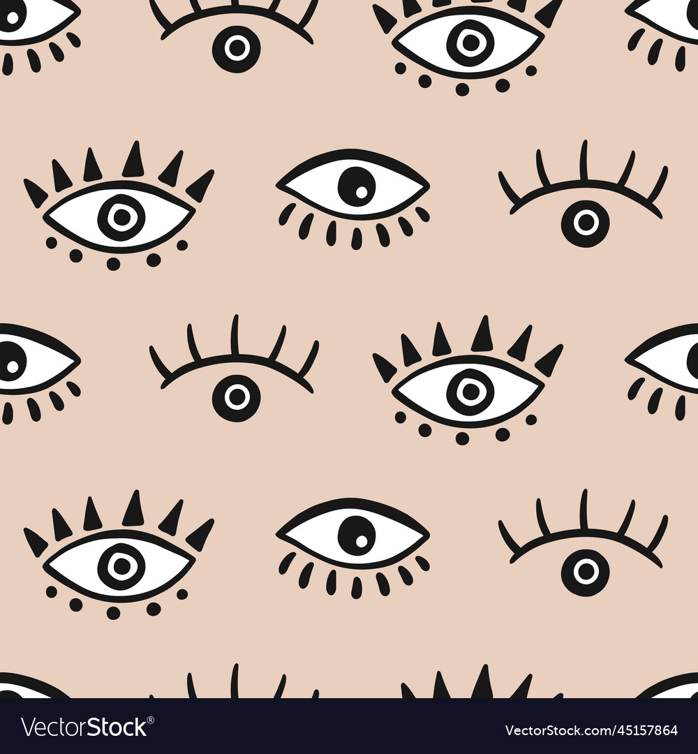 Eye seamless pattern